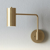Modern, gold wall sconce