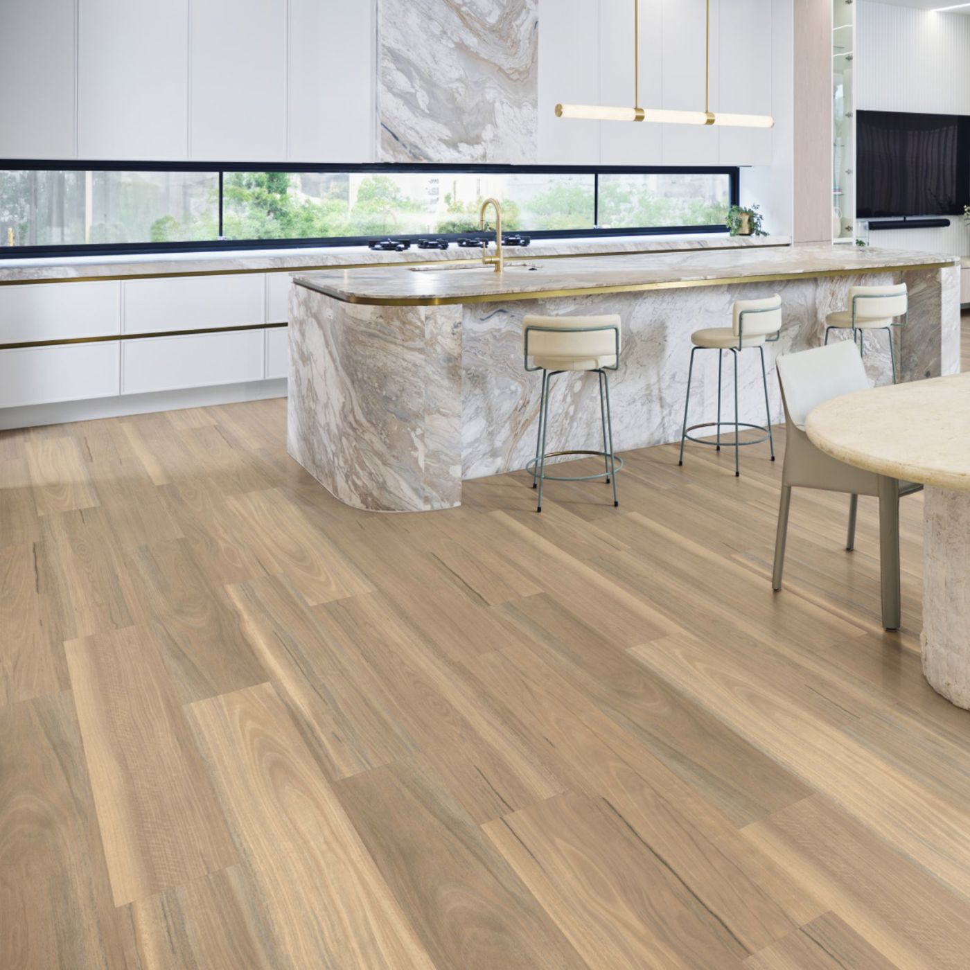 2025 wood LVT flooring trends Deep plums, soft neutrals, and powdery pastels