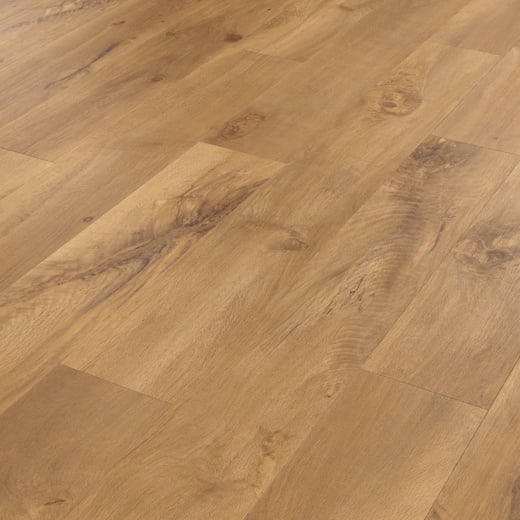Auckland Oak golden brown LVT flooring by Karndean taken from the side