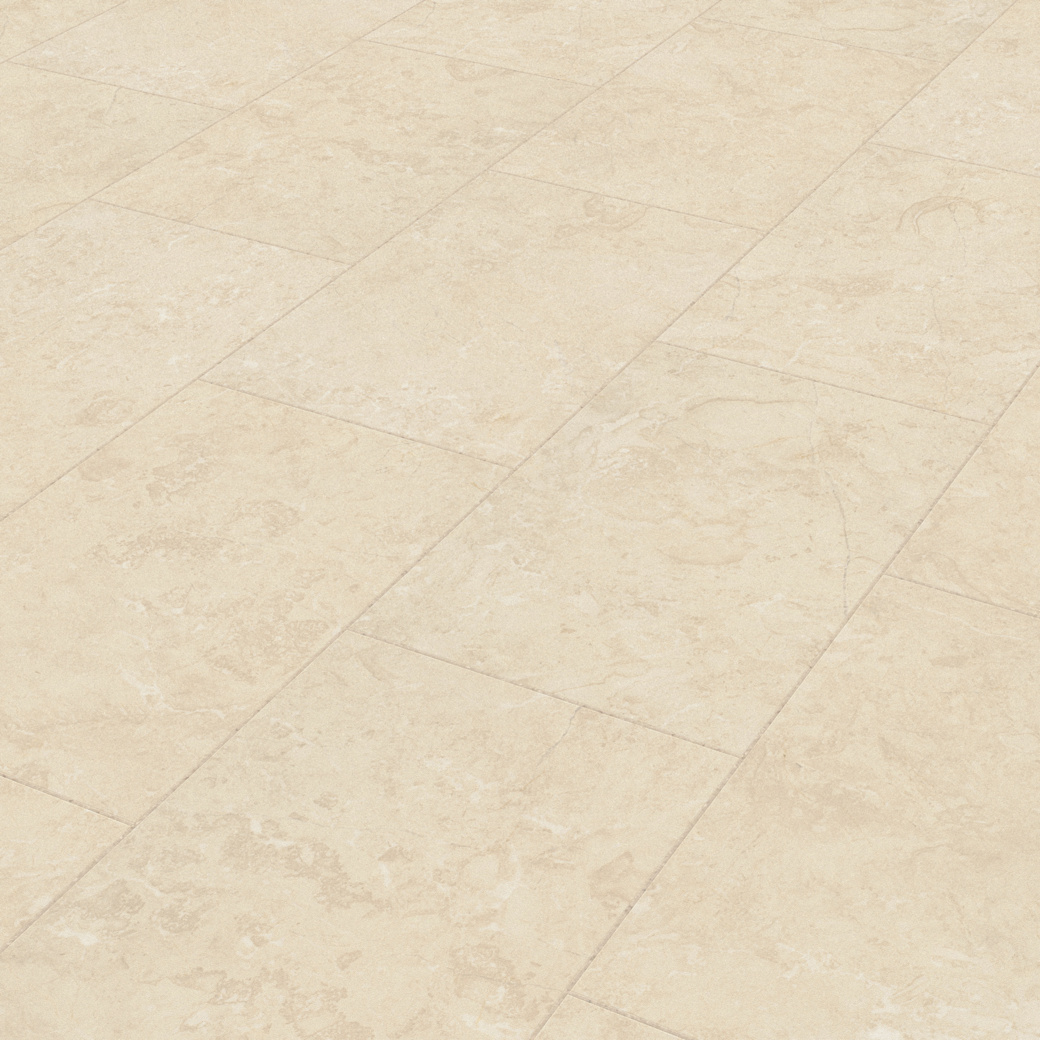 Natural Limestone Knight Tile LVT flooring by Karndean laid at an angle